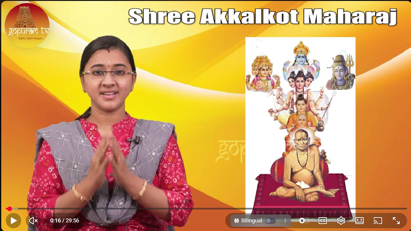 YouTube thumbnail for the featured temple video